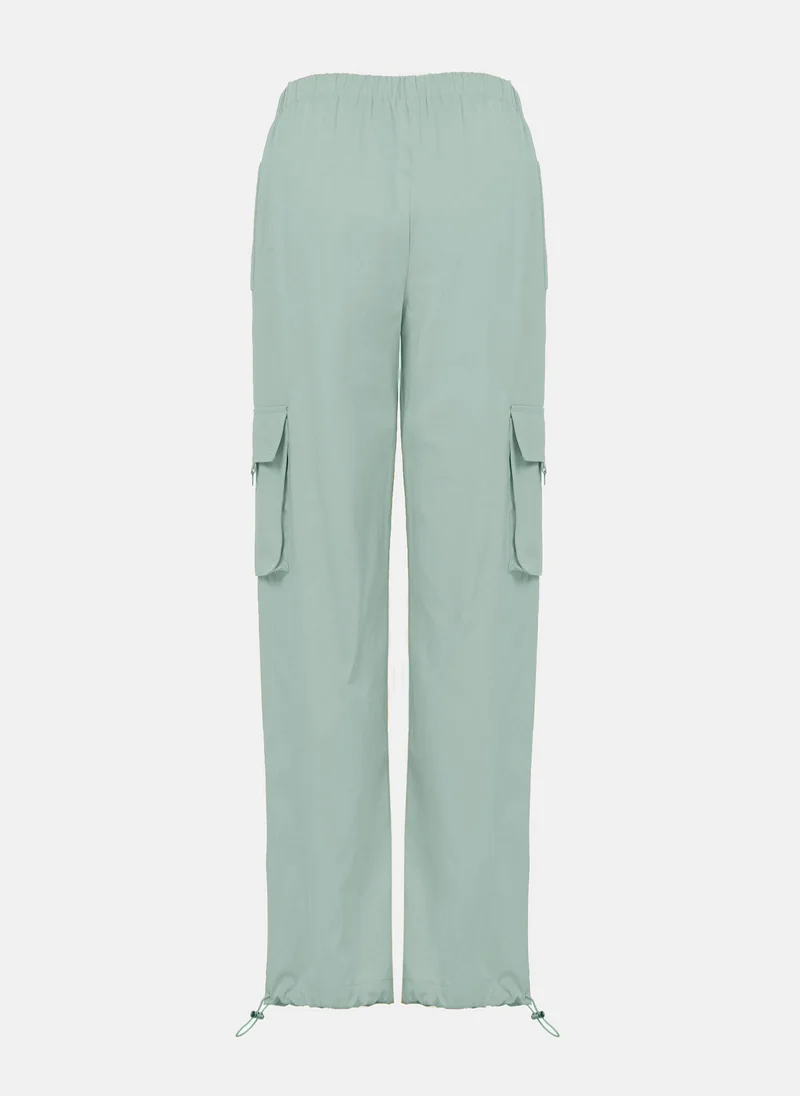 Lichi  Loose cargo trousers with elastic pants legs for Women | Best Price UAE